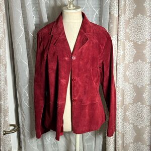 Brandon Thomas suede leather blazer size large